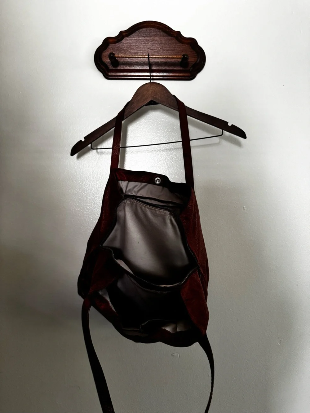 American Leather Co. Leather Embossed Tote Bag